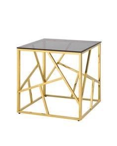 Журнальный столик арт деко (stoolgroup) золотой 55x55x55 см.