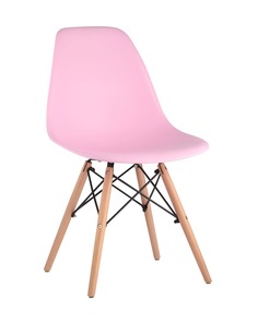 Стул eames wood (stoolgroup) розовый 46x81x53 см.