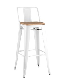 Стул барный tolix wood (stoolgroup) белый 43x97x43 см.