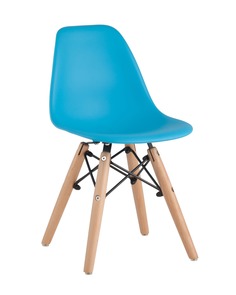 Стул детский eames wood (stoolgroup) голубой 31x54x38 см.