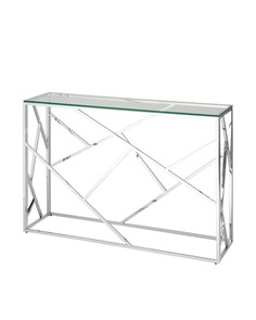 Консоль арт деко (stoolgroup) серебристый 115x78x30 см.
