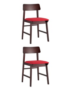 Стул oden 2 шт. (stoolgroup) красный 43x77x55 см.