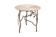 Стол журнальный флора (garda decor) золотой 57 см.