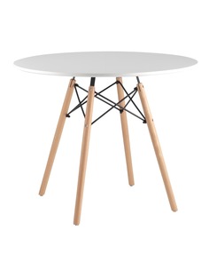 Стол dsw d90 (stoolgroup) белый 90x74x90 см.