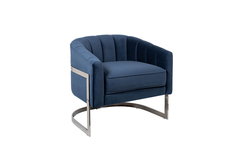 Кресло (garda decor) синий 77x71x70 см.