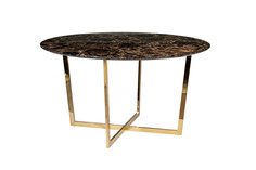 Стол обеденный dark emperador (garda decor) черный 76 см.