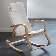 Кресло-качалка jimi (laredoute) серый 61x106x96 см.