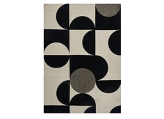 Ковер mono white (carpet decor) черный 160 см.