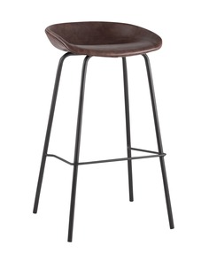 Стул барный beetle lite pu (stoolgroup) коричневый 50x83x46 см.