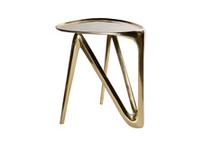 Стол журнальный diva (garda decor) золотой 44x58x55 см.