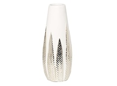 Ваза белая с декором (garda decor) мультиколор 28 см.