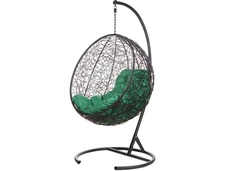 Подвесное кресло kokos black (bigarden) черный 95x195x75 см.