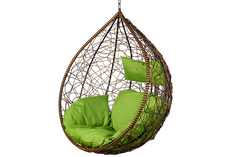 Подвесное кресло tropica brown (bigarden) коричневый 106x123x74 см.