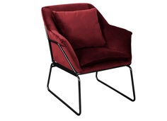 Кресло alex терракотовый (bradexhome) красный 68x78x81 см.