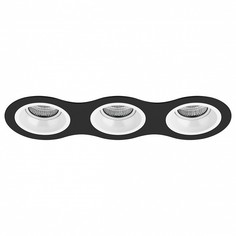 Встраиваемый светильник domino (lightstar) черный 34x11 см.