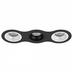 Встраиваемый светильник domino (lightstar) черный 34x11 см.