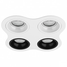 Встраиваемый светильник domino (lightstar) белый 22x22 см.