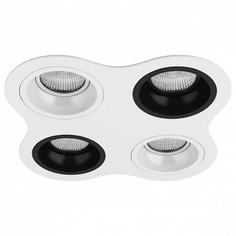 Встраиваемый светильник domino (lightstar) белый 22x22 см.