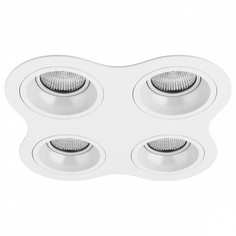 Встраиваемый светильник domino (lightstar) белый 22x22 см.