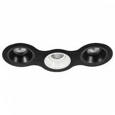 Встраиваемый светильник domino (lightstar) черный 34x14 см.
