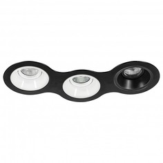 Встраиваемый светильник domino (lightstar) черный 34x14 см.