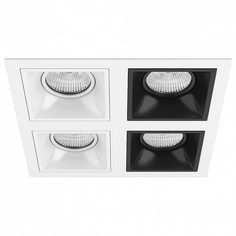 Встраиваемый светильник domino (lightstar) белый 21x21 см.