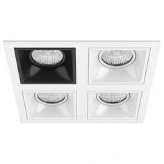 Встраиваемый светильник domino (lightstar) белый 21x21 см.