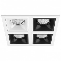 Встраиваемый светильник domino (lightstar) белый 21x21 см.