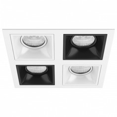 Встраиваемый светильник domino (lightstar) белый 21x21 см.