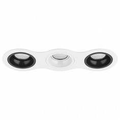 Встраиваемый светильник domino (lightstar) белый 34x11 см.