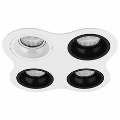 Встраиваемый светильник domino (lightstar) белый 22x22 см.