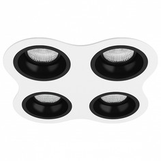 Встраиваемый светильник domino (lightstar) белый 22x22 см.