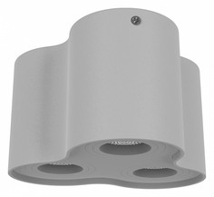 Накладной светильник binoco (lightstar) серый 20x12x18 см.