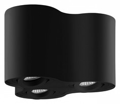 Накладной светильник binoco (lightstar) черный 20x12x18 см.