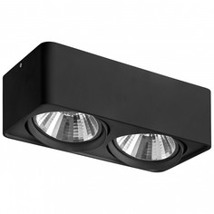 Накладной светильник monocco (lightstar) черный 28x9x14 см.