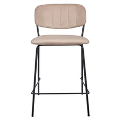 Стул полубарный carol (bradexhome) бежевый 45x89x53 см.