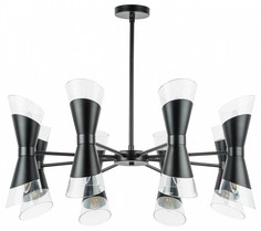 Люстра на штанге strato (lightstar) черный 37 см.
