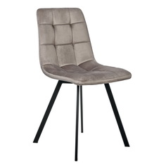 Стул easy латте с чёрными ножками (bradexhome) бежевый 45x88x55 см.