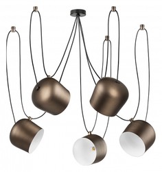 Подвесная люстра omega (lightstar) бронзовый 25 см.