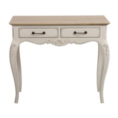 Консоль с 2 ящиками марсель new antique (инлавка) бежевый 92x77x42 см.