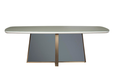 Стол обеденный bel air (garda decor) серый 100x76x220 см.