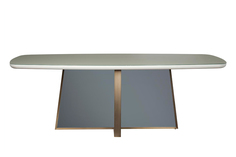 Стол обеденный bel air (garda decor) серый 100x76x220 см.