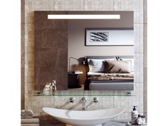 Зеркало с подсветкой neve (alavann) белый 90x80x3.5 см.
