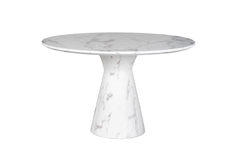 Стол обеденный круглый белый (garda decor) белый 75 см.