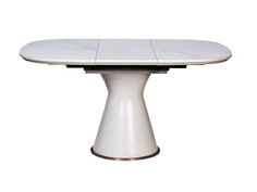 Стол обеденный раздвижной (garda decor) белый 110x76x110 см.