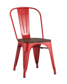 Стул tolix wood (stoolgroup) красный 45x84x51 см.
