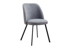 Стул praga тёмно-серый (bradexhome) серый 48x84x58 см.
