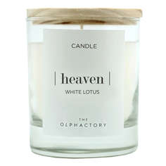 Свеча ароматическая the olphactory heaven белый лотос (ambientair) белый 8x9x8 см.