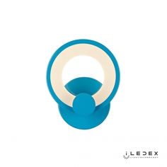 Настенный светильник iledex ring (iledex) голубой 19x24x8 см.