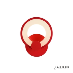 Настенный светильник iledex ring (iledex) красный 19x24x8 см.